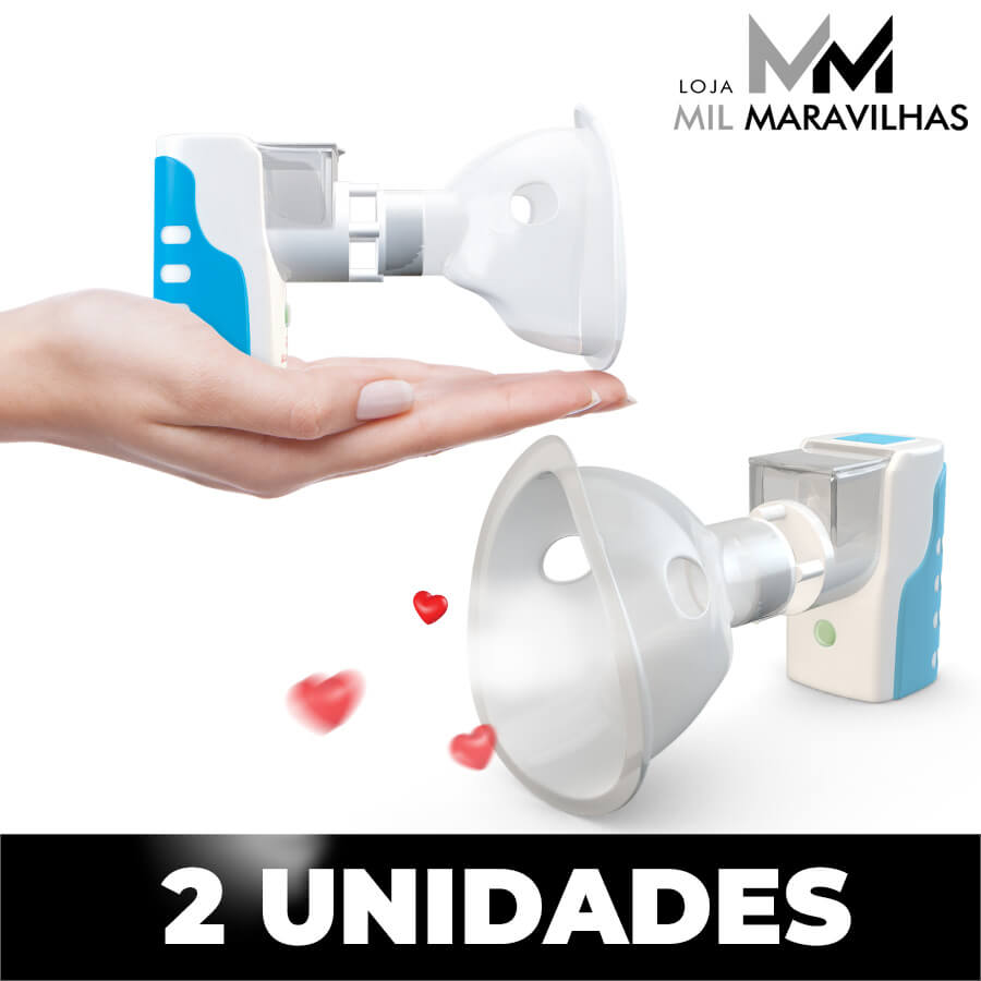 Inalador Nebulizador Portátil (2 UNIDADES COM DESCONTO)