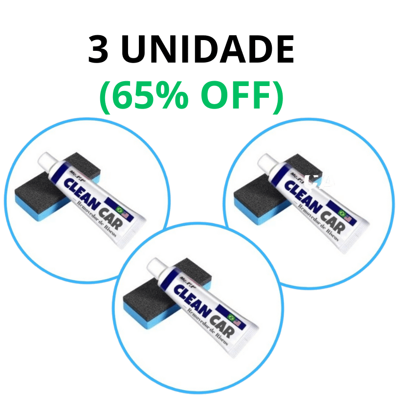 Clean Car ™ - Pasta removedora de risco (60% OFF)