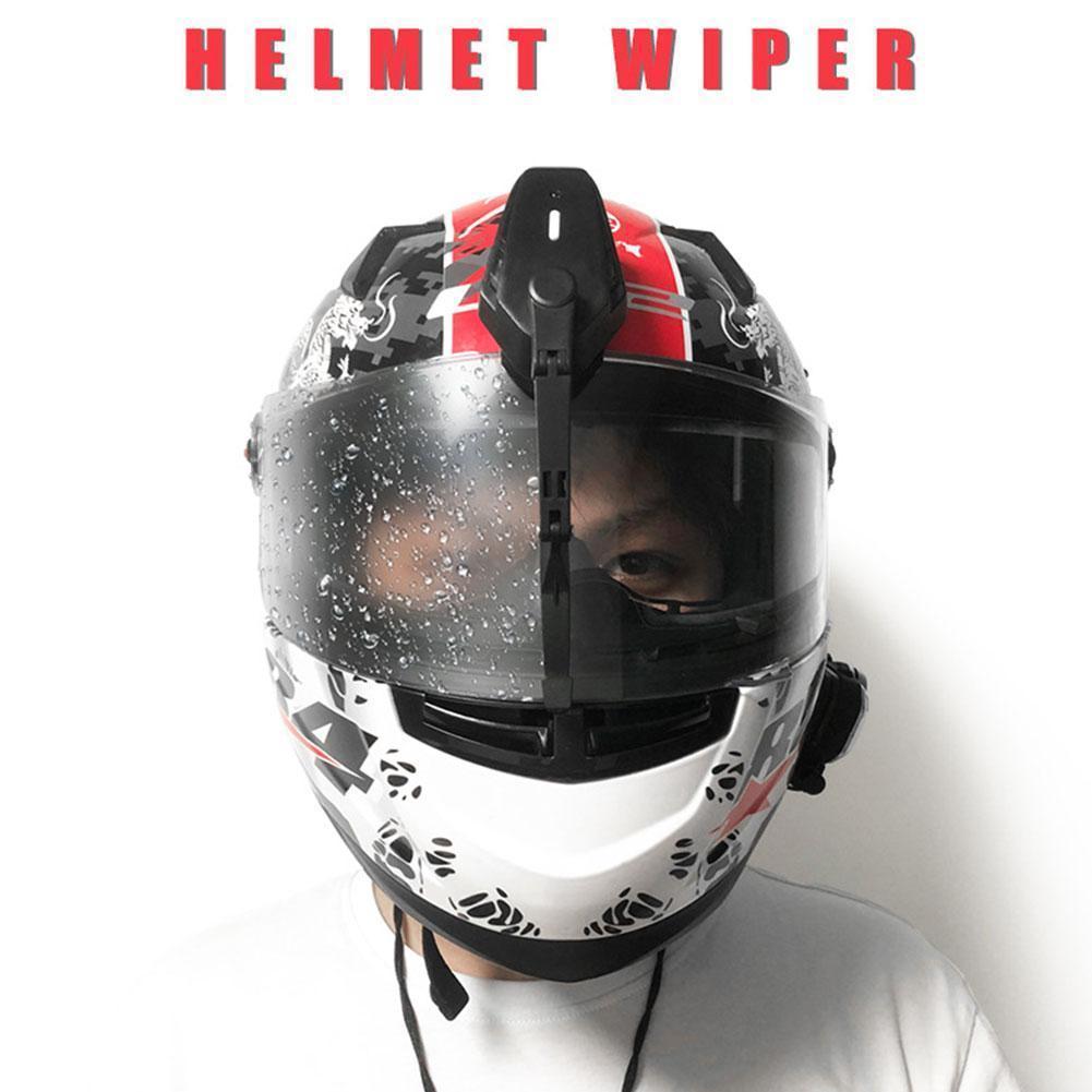 Limpador De Para-brisa Elétrico De Capacete De Motocicleta