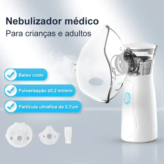 Inalador Nebulizador Portátil (2 UNIDADES COM DESCONTO)