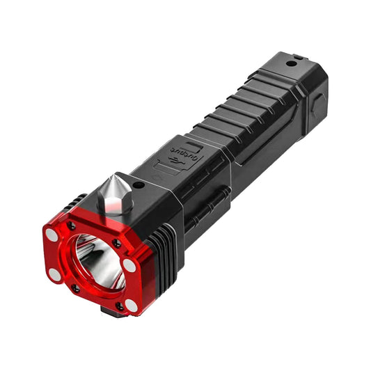 Lanterna Tática 4 em 1 USB - Indestrutível